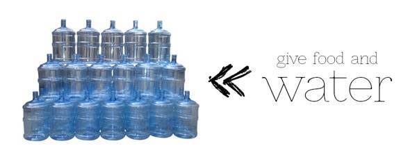 Water bottles.