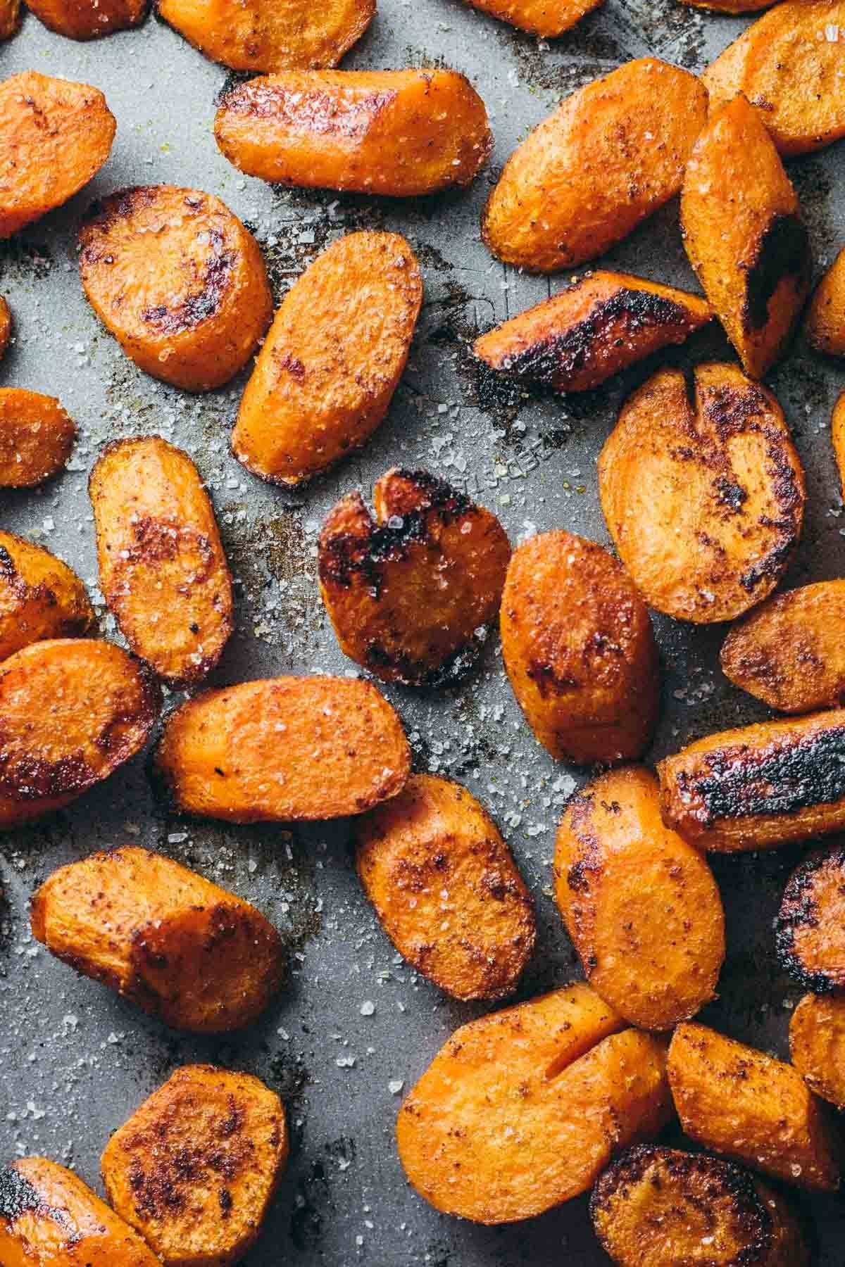 Roasted carrots.